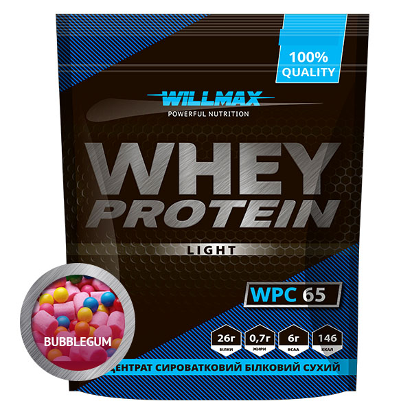 Концентрат сывороточного белка Willmax 65% вкус БАБЛ ГАМ